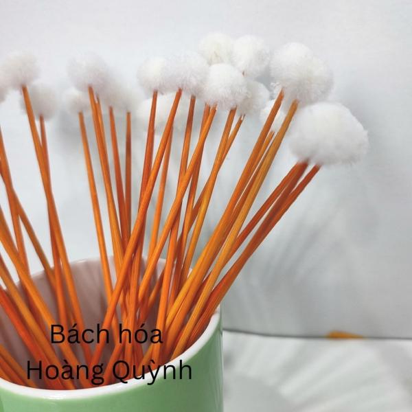 10 cây bông ngoáy tai , bông ráy tai , bông se tai thân gỗ đầu lông