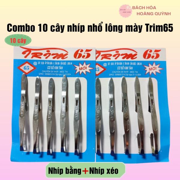 Combo 10 cây nhíp nhổ râu,nhổ tóc,nhổ lông mày lông nách đa năng