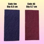 Combo 10 miếng cước nhám đỏ chùi xoong nồi, miếng rửa chén tím - đỏ, miếng đánh bóng bề mặt kim loại super clean BT