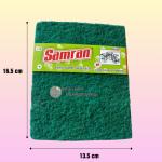 Combo 10 miếng cước xanh chùi xoong nồi Samran 13.5x 16.5 cm, miếng cước chùi nồi rửa chén siêu sạch