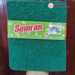 Combo 10 miếng cước xanh chùi xoong nồi Samran 13.5x 16.5 cm, miếng cước chùi nồi rửa chén siêu sạch