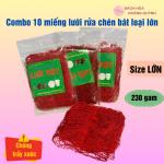 Combo 10 miếng lưới rửa chén bát đa năng szie lớn, giẻ rửa bát đĩa bằng lưới siêu sạch loại lớn