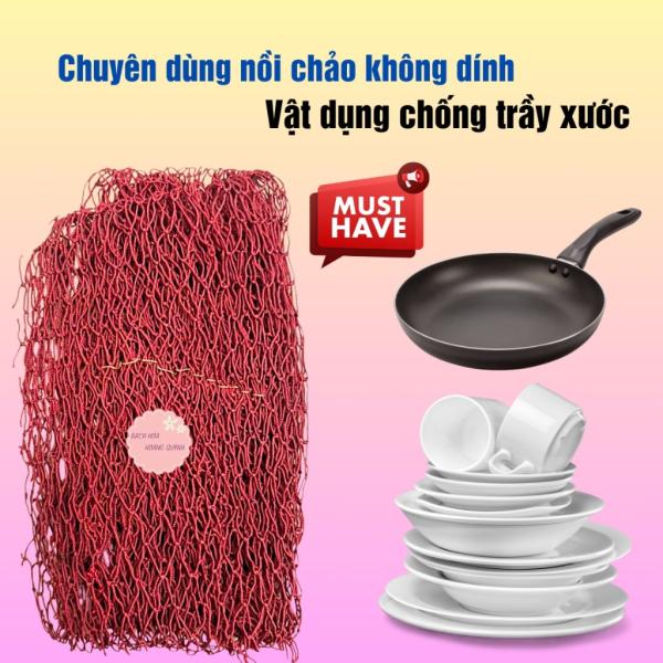 Combo 10 miếng lưới rửa chén bát đa năng szie lớn, giẻ rửa bát đĩa bằng lưới siêu sạch loại lớn