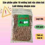 Combo 10 miếng lưới rửa chén bát đa năng màu tự nhiên szie lớn, giẻ rửa bát đĩa bằng lưới không nhuộm màu loại lớn