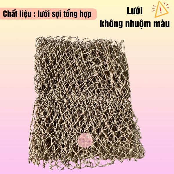 Combo 10 miếng lưới rửa chén bát đa năng màu tự nhiên szie lớn, giẻ rửa bát đĩa bằng lưới không nhuộm màu loại lớn