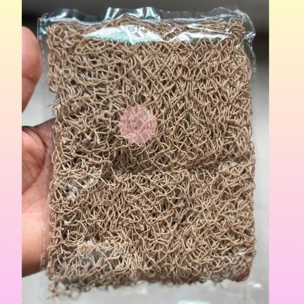 Combo 10 miếng lưới rửa chén bát đa năng màu tự nhiên szie lớn, giẻ rửa bát đĩa bằng lưới không nhuộm màu loại lớn