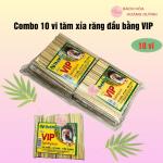 Combo 10 tép tăm xỉa răng đầu bằng Thế Nam, tăm trúc xỉa răng giữ vệ sinh răng, tránh hôi miệng.
