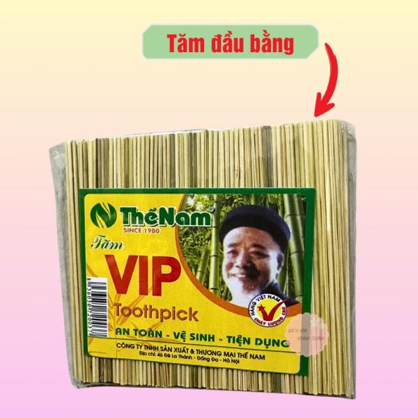 Combo 10 tép tăm xỉa răng đầu bằng Thế Nam, tăm trúc xỉa răng giữ vệ sinh răng, tránh hôi miệng.