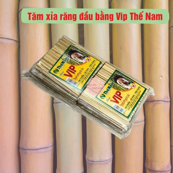 Combo 10 tép tăm xỉa răng đầu bằng Thế Nam, tăm trúc xỉa răng giữ vệ sinh răng, tránh hôi miệng.