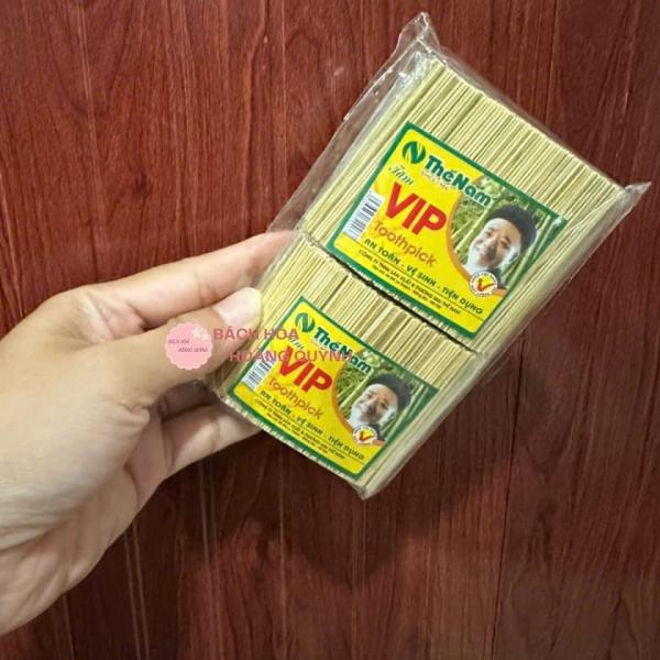 Combo 10 tép tăm xỉa răng đầu bằng Thế Nam, tăm trúc xỉa răng giữ vệ sinh răng, tránh hôi miệng.