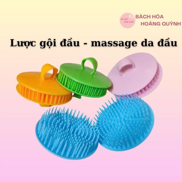 Set 2 cái lược gai gội đầu - lược massage da đầu - kích thích lưu thông máu, màu sắc ngẫu nhiên.