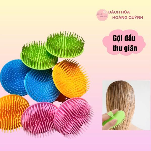 Set 2 cái lược gai gội đầu - lược massage da đầu - kích thích lưu thông máu, màu sắc ngẫu nhiên.