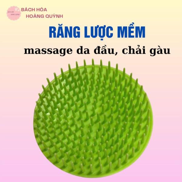 Set 2 cái lược gai gội đầu - lược massage da đầu - kích thích lưu thông máu, màu sắc ngẫu nhiên.