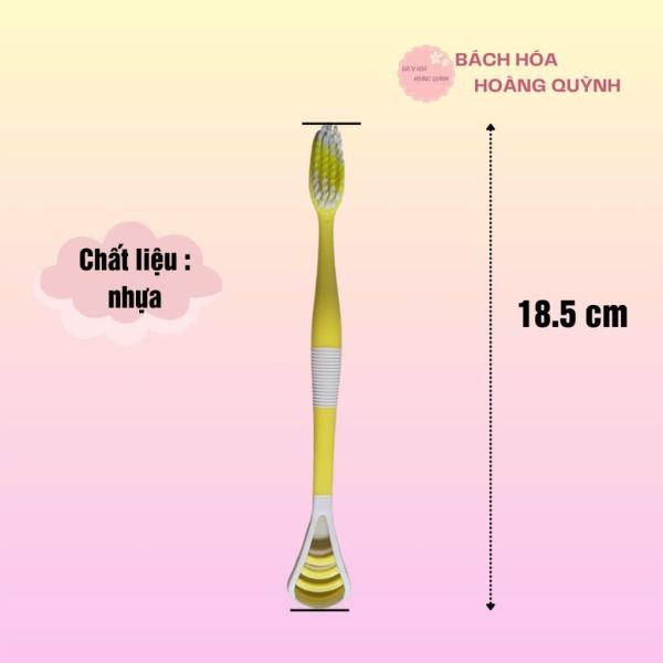 Set 5 cái bàn chải đánh răng cạo lưỡi 2 in1 nhỏ gọn tiện lợi