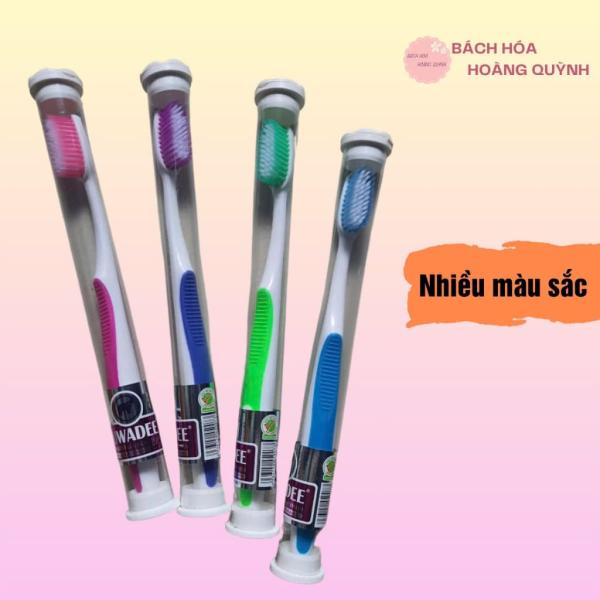 Set 2 bàn chải đánh răng mềm Suwade có ống nhựa đựng kèm, bót đánh răng vệ sinh răng sạch sẽ, tặng cạo lưỡi.