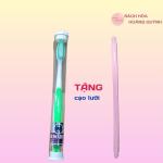 Set 2 bàn chải đánh răng mềm Suwade có ống nhựa đựng kèm, bót đánh răng vệ sinh răng sạch sẽ, tặng cạo lưỡi.