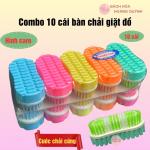 Set 10 cái bàn chải giặt quần áo hình caro, bàn chải chà sàn cước cứng mẫu caro Thuận Phát, đồ dùng gia đình