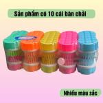 Set 10 cái bàn chải giặt quần áo hình caro, bàn chải chà sàn cước cứng mẫu caro Thuận Phát, đồ dùng gia đình