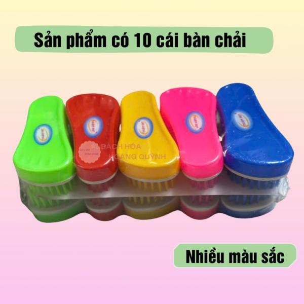 Set 10 cái bàn chải giặt quần áo hình bàn chân, bàn chải chà sàn cước cứng mẫu bàn chân Thuận Phát, Thuận Đạt