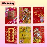 Combo 30 bao lì xì chữ nổi giấy nhung mịn siêu sang , mix nhiều mẫu - 5 xấp