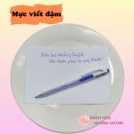 Combo 50 cây bút bi mực xanh, viết bi ánh sáng ngòi 0.7 mm nét đẹp.