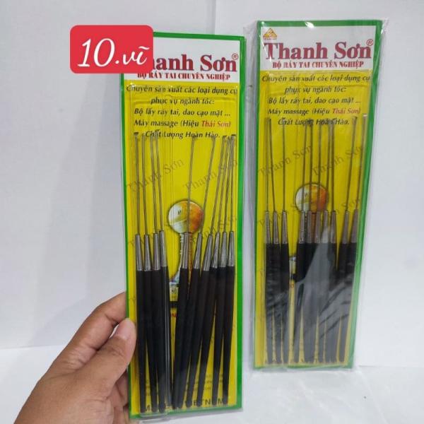 Combo 10 vĩ móc ráy tai Thanh Sơn cán đen