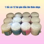 Combo 12 hộp tăm bông ráy tai lớn thân nhựa The Bear – hộp tròn