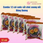 Combo 12 cái cước sắt inox chà nồi dạng khoanh tròn, cước chà nồi, chùi xoong, miếng cước sắt đánh gỉ, đánh sét