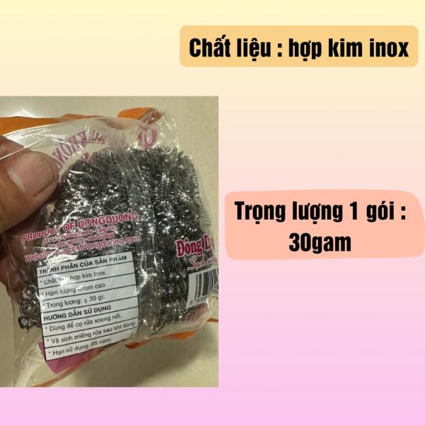 Combo 12 cái cước sắt inox chà nồi dạng khoanh tròn, cước chà nồi, chùi xoong, miếng cước sắt đánh gỉ, đánh sét