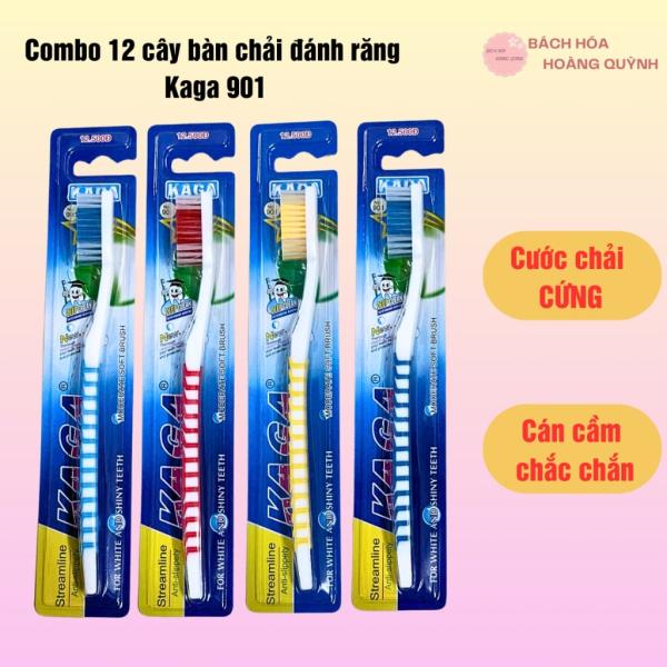 Combo 12 cây bàn chải đánh răng Kaga, set 12 cái bàn chải răng tiết kiệm