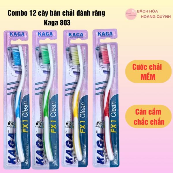 Combo 12 cây bàn chải đánh răng Kaga, set 12 cái bàn chải răng tiết kiệm