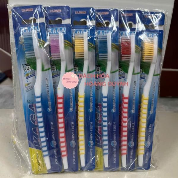 Combo 12 cây bàn chải đánh răng Kaga, set 12 cái bàn chải răng tiết kiệm