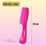 Combo 12 cây lược chải tóc có cán , lược nhựa có tay cầm Vĩnh Phước nhiều màu sắ, giữ mái tóc thẳng,không rối