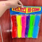 Combo 12 cây lược chải tóc có cán , lược nhựa có tay cầm Vĩnh Phước nhiều màu sắ, giữ mái tóc thẳng,không rối