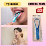 Combo 12 dụng cụ cạo lưỡi nhựa cán cầm hình ngôi sao, cây nạo lưỡi nhựa dạng tròn,giữ hơi thở thơm tho
