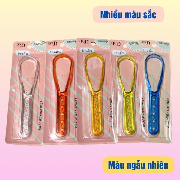 Combo 12 dụng cụ cạo lưỡi nhựa cán cầm hình ngôi sao, cây nạo lưỡi nhựa dạng tròn,giữ hơi thở thơm tho