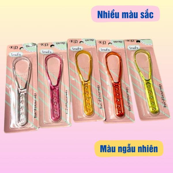 Combo 12 dụng cụ cạo lưỡi nhựa cán cầm hình ngôi sao, cây nạo lưỡi nhựa dạng tròn,giữ hơi thở thơm tho