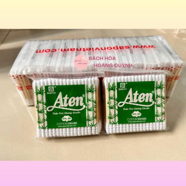 Combo 12 gói bông rái tai tiệt trùng thân gỗ ATEN (LEVEE), gòn ráy tai thân gỗ chắc chắn vệ sinh tai, trang điểm