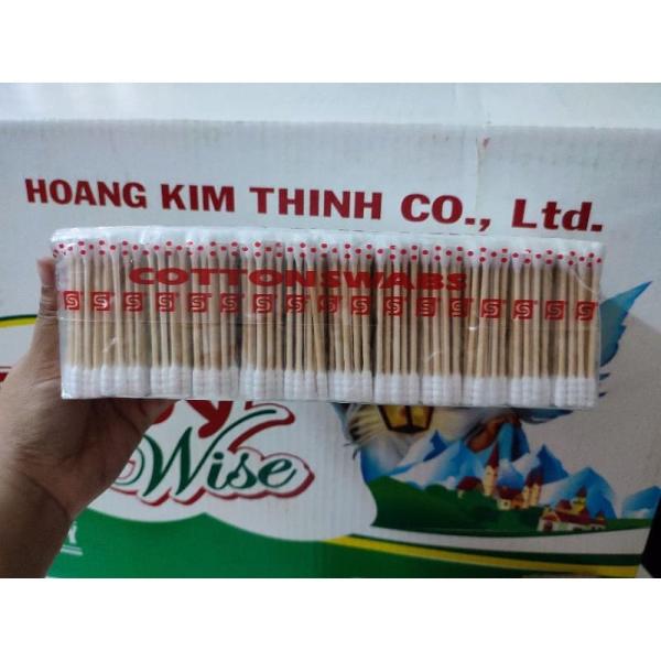 Combo 12 gói bông rái tai tiệt trùng thân gỗ ATEN (LEVEE), gòn ráy tai thân gỗ chắc chắn vệ sinh tai, trang điểm