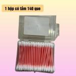 Combo 12 hộp tăm bông ráy tai lớn thân nhựa Hello – hộp vuông