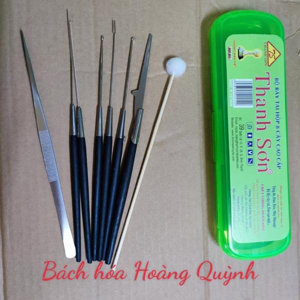 Combo 15 hộp móc ráy tai 8 dụng cụ cán nhựa kèm hộp nhựa , nhíp dày