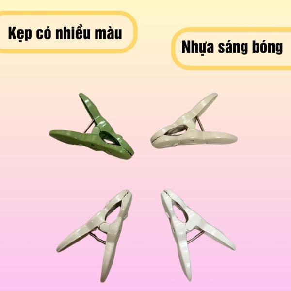 Combo 20 cái kẹp quần áo nhựa siêu chắc chắn, kẹp phơi quần áo cho bé loại 5,5 cm