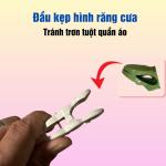 Combo 20 cái kẹp quần áo nhựa siêu chắc chắn, kẹp phơi quần áo cho bé loại 5,5 cm