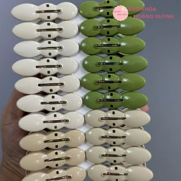Combo 20 cái kẹp quần áo nhựa siêu chắc chắn, kẹp phơi quần áo cho bé loại 5,5 cm