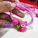 Set 2 dây cột tóc xinh xăn gấu dâu, nhiều hình