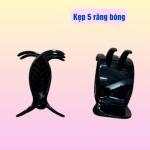 Set 2 cái kẹp tóc càng cua 5 RĂNG màu đen