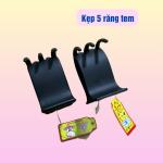 Set 2 cái kẹp tóc càng cua 5 RĂNG màu đen