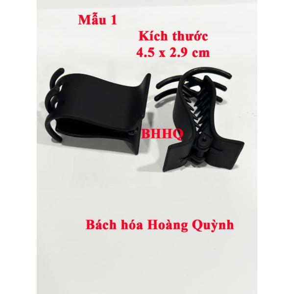 Set 2 cái kẹp tóc càng cua 5 RĂNG màu đen