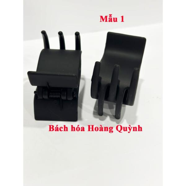 Set 2 cái kẹp tóc càng cua 5 RĂNG màu đen