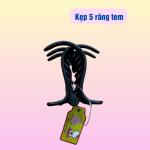 Set 2 cái kẹp tóc càng cua 5 RĂNG màu đen